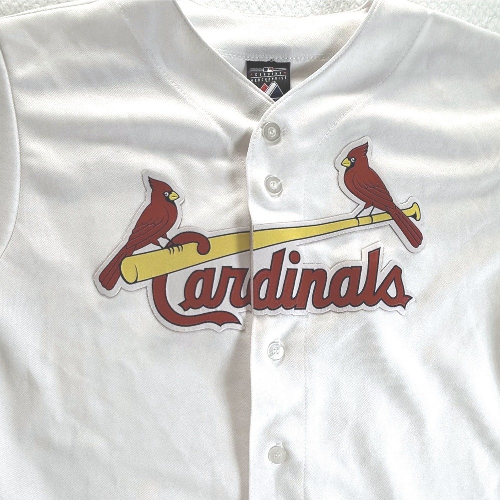 St Louis Cardinals Majestic Baseball Jersey Youth Large White 2013 World Series